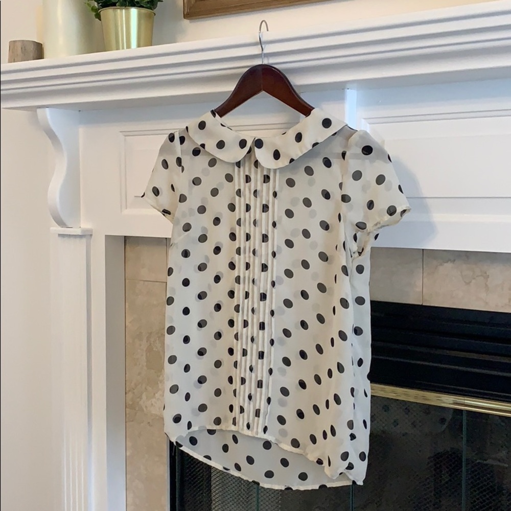 Vintage Style Polka Dot Top
